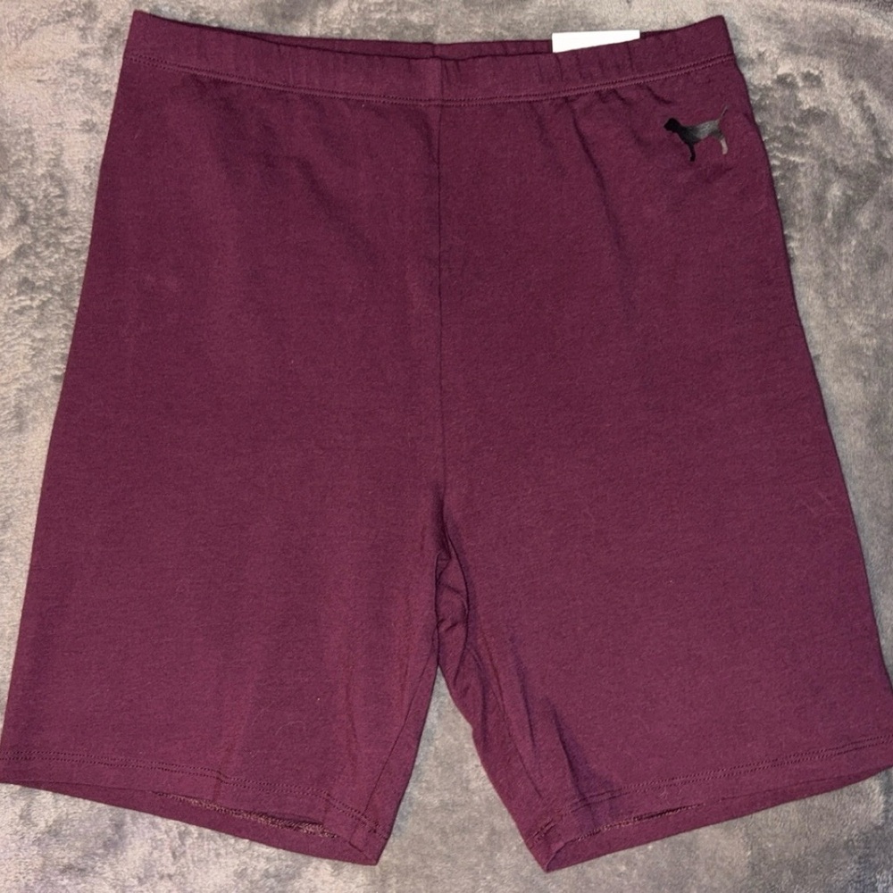 PINK Victoria's Secret Burgundy Bike Shorts
